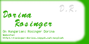 dorina rosinger business card